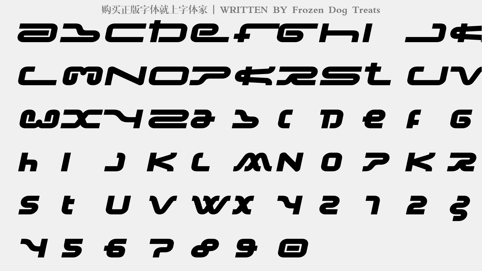 Frozen Dog Treats免费字体下载 英文字体免费下载尽在字体家