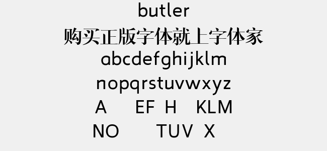 butler免费字体下载 - 英文字体免费下载尽在字体家