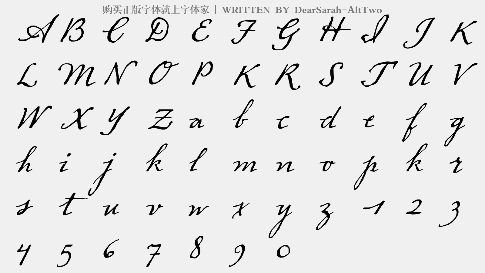 dearsarah-alttwo免费字体下载 - 英文字体免费下载尽在字体家