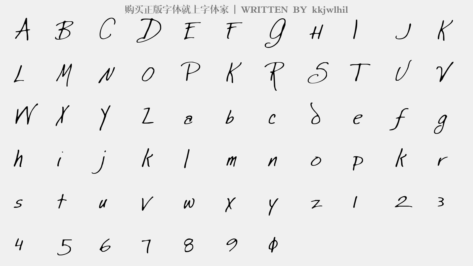 kkjwlhil - 大写字母/小写字母/数字