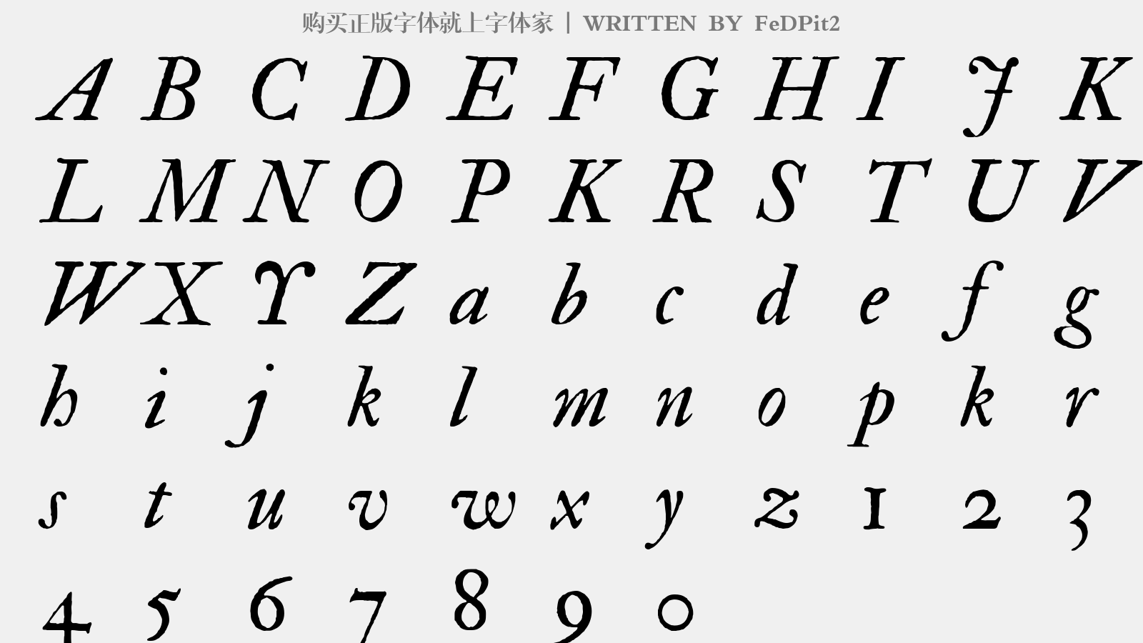 fedpit2免费字体下载 - 英文字体免费下载尽在字体家