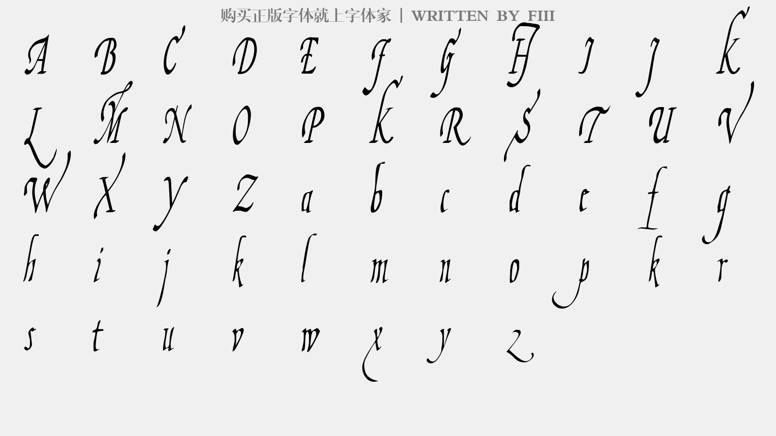 fiii免费字体下载 - 英文字体免费下载尽在字体家
