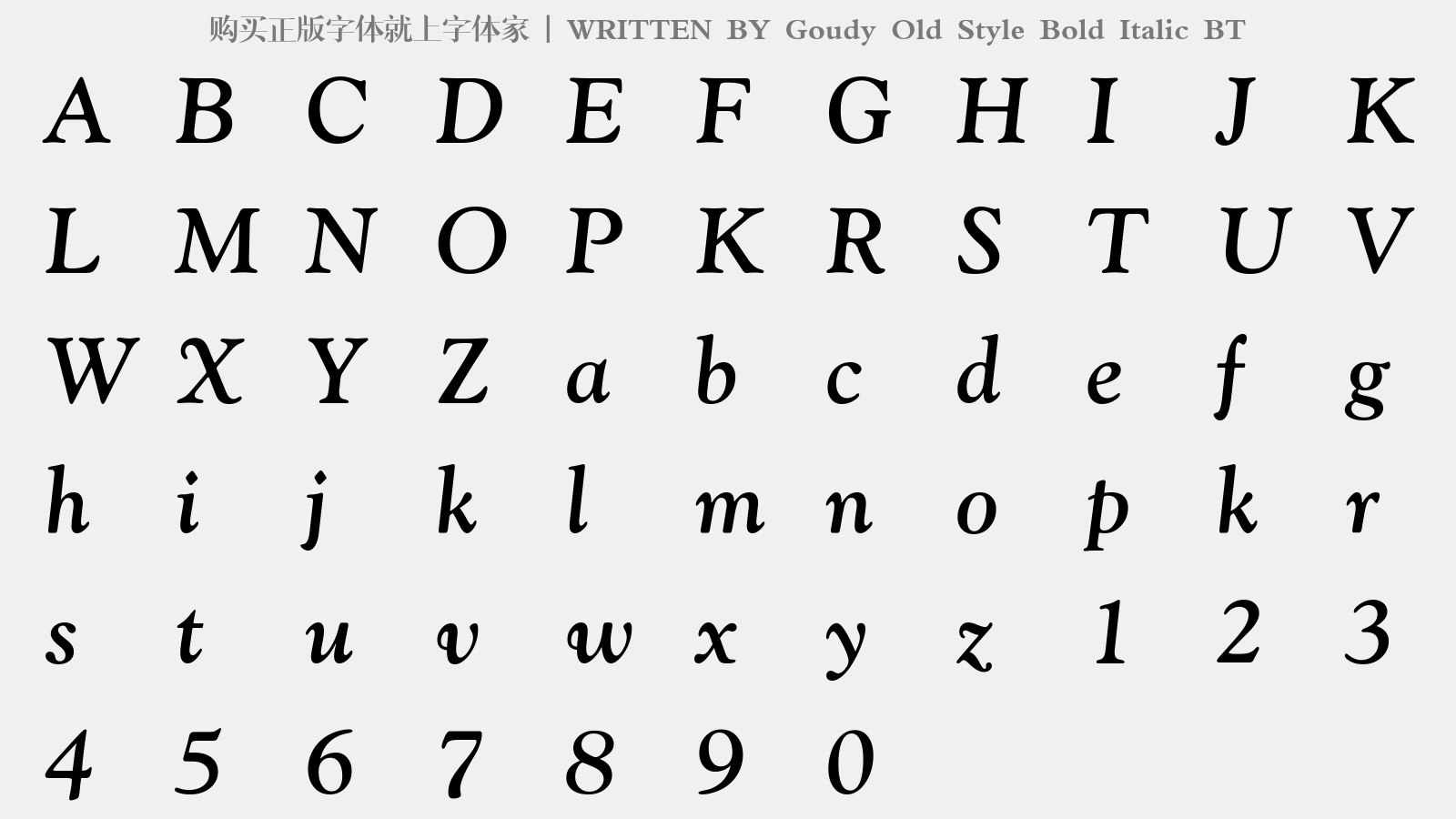 Goudy Old Style Bold Italic BT?????????????????? ???????????????????????????????????????
