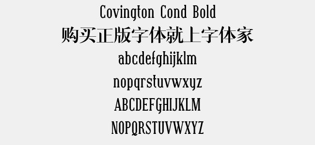 Covington Cond Bold