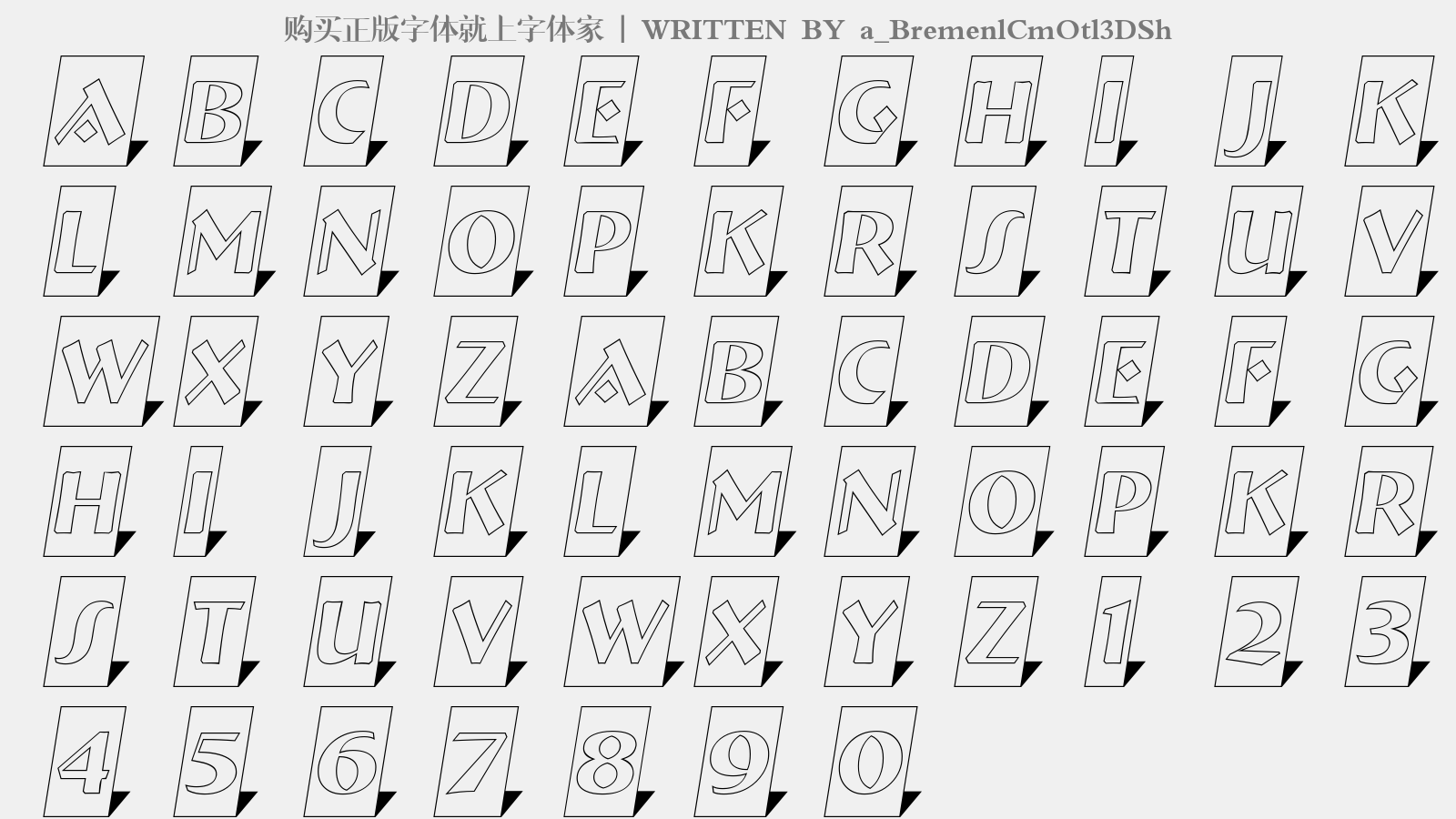 a_bremenlcmotl3dsh - 大寫字母/小寫字母/數字