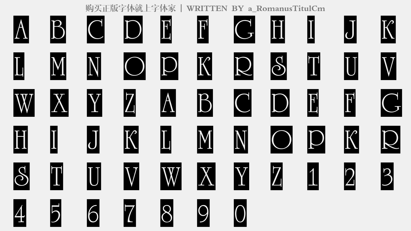 a_romanustitulcm免費字體下載 - 英文字體免費下載盡在字體家