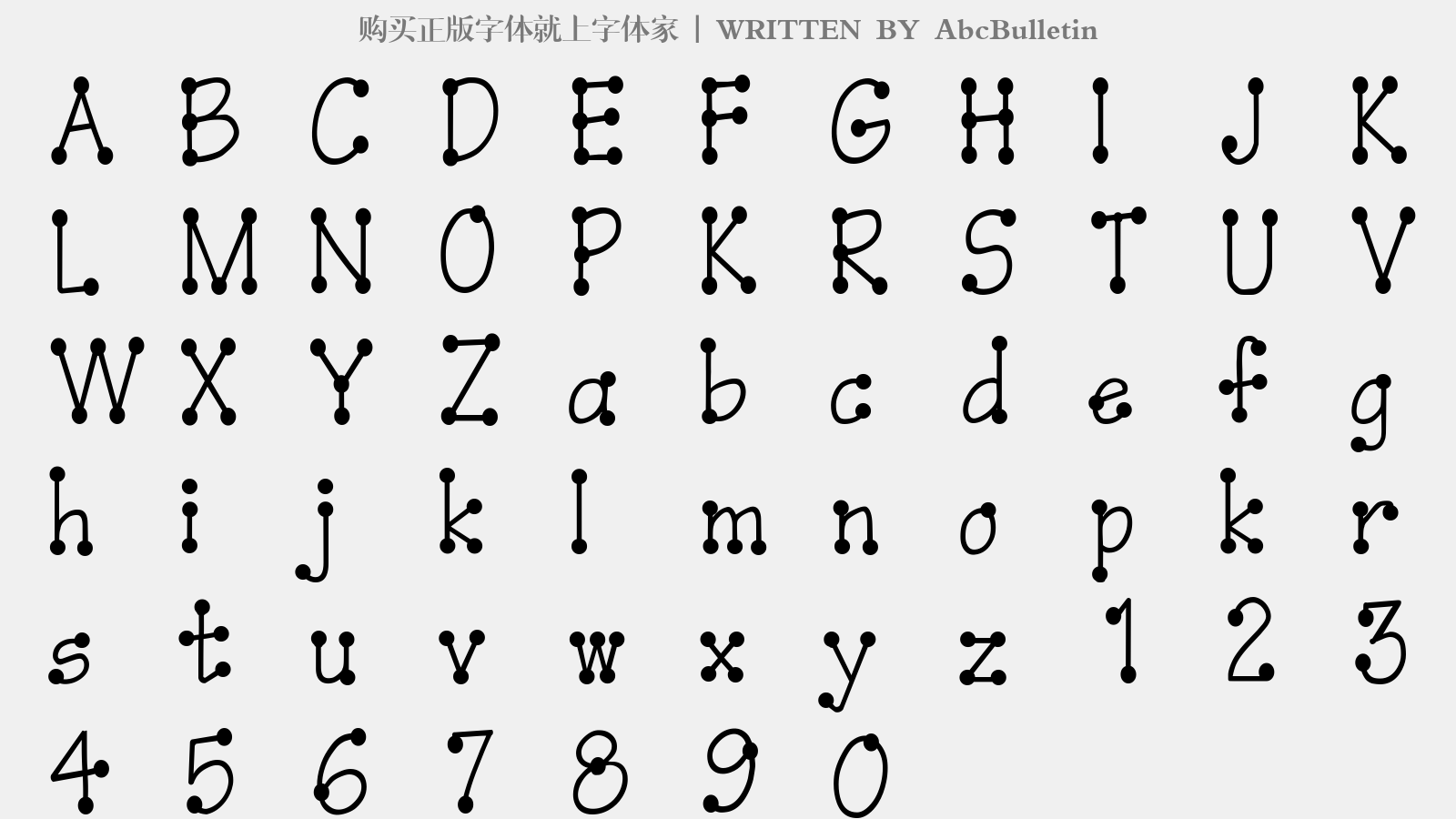 abcbulletin免费字体下载 - 英文字体免费下载尽在字体家