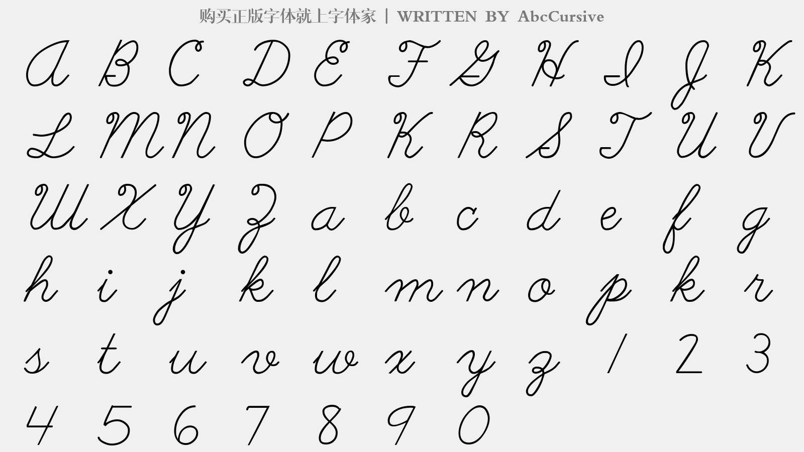 abccursive免费字体下载 - 英文字体免费下载尽在字体家