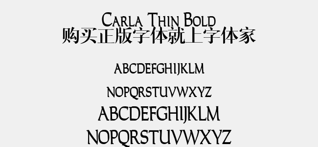 Carla Thin Bold