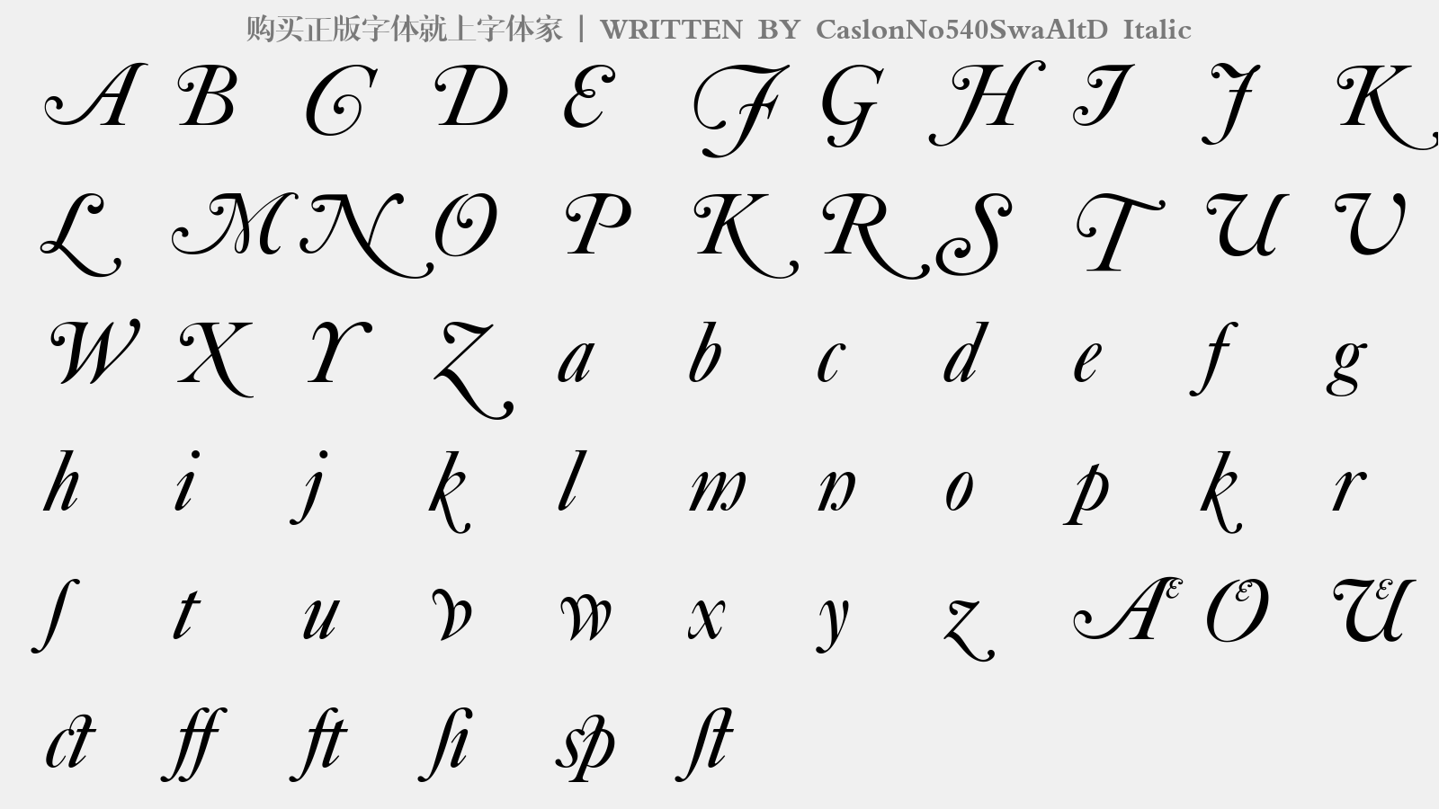 caslonno540swaaltd italic免费字体下载 - 英文字体免费下载尽在字体