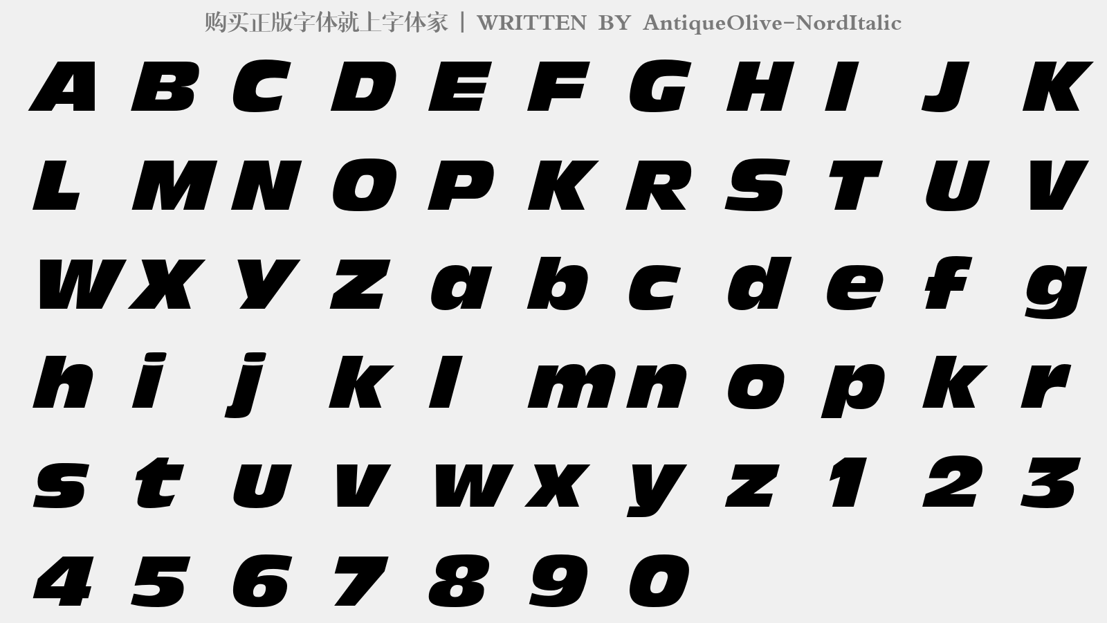 antiqueolive-norditalic免费字体下载 - 英文字体免费下载尽在字体家