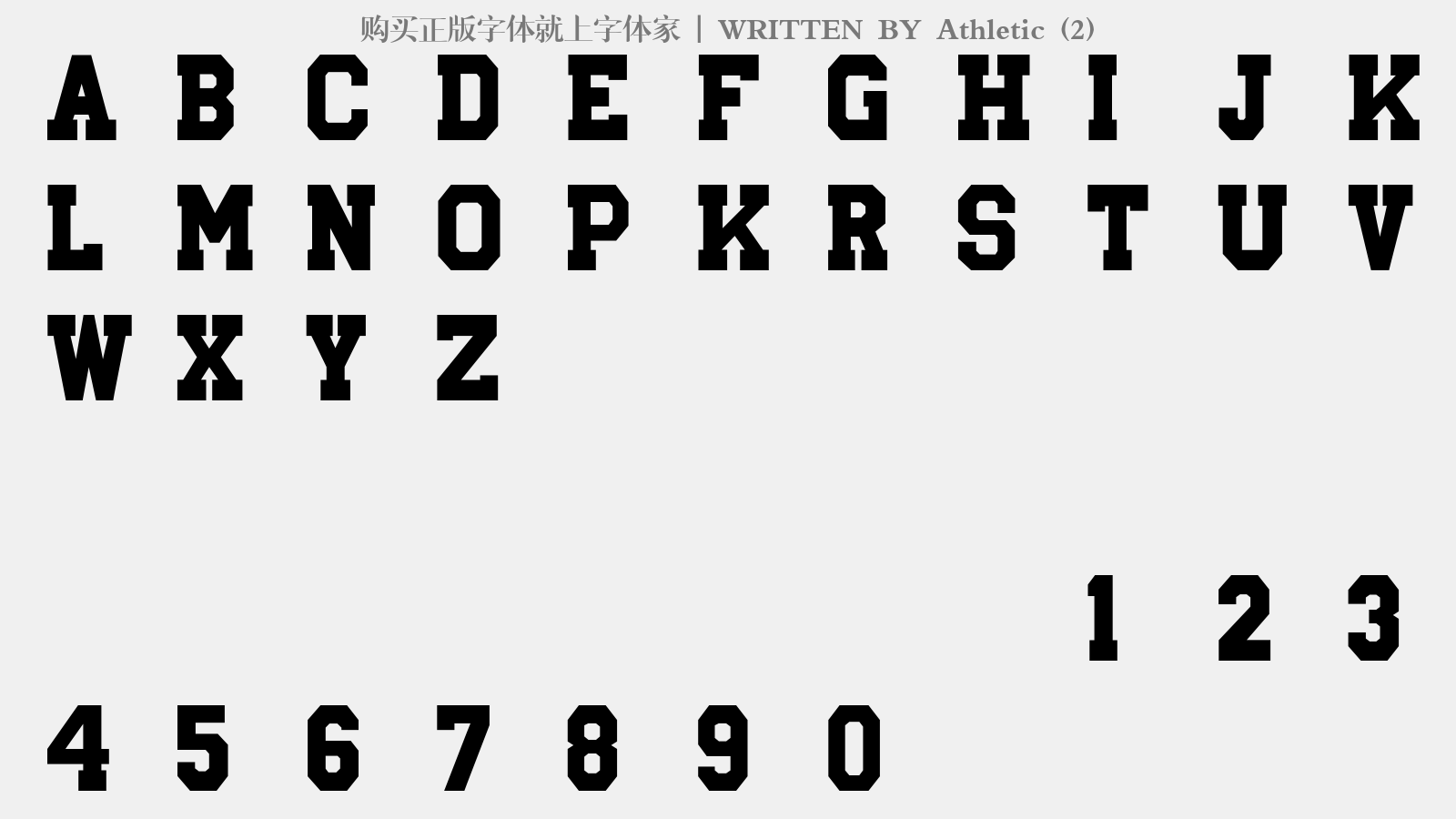 athletic (2)免费字体下载 - 英文字体免费下载尽在字体家