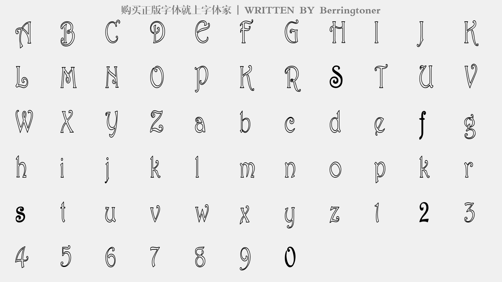 berringtoner免费字体下载 - 英文字体免费下载尽在字体家