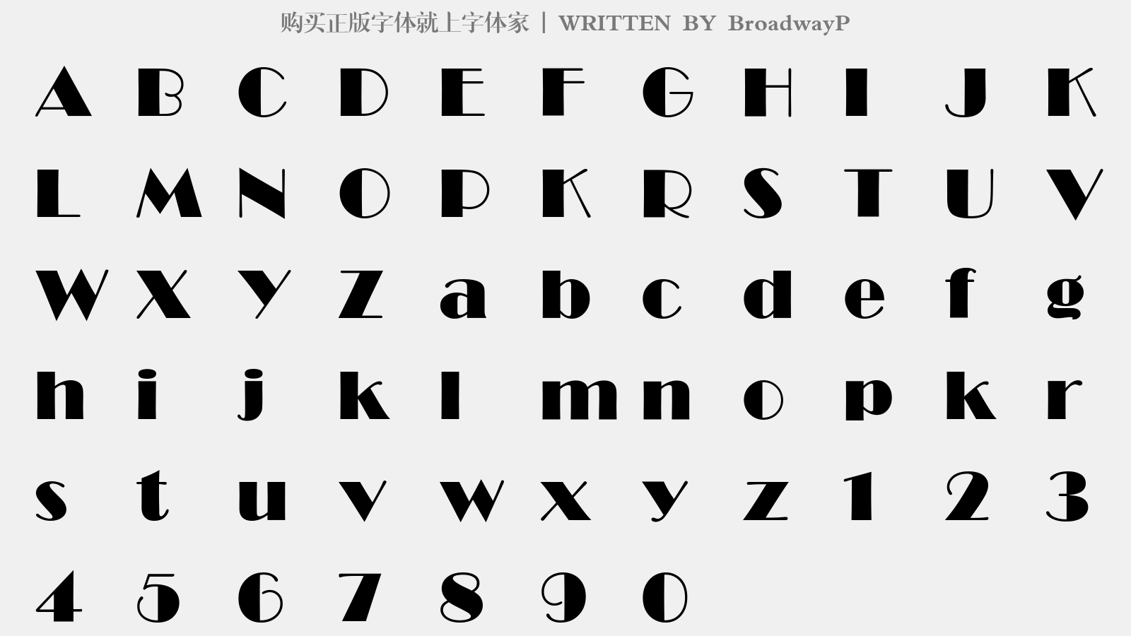 broadwayp免费字体下载 - 英文字体免费下载尽在字体家