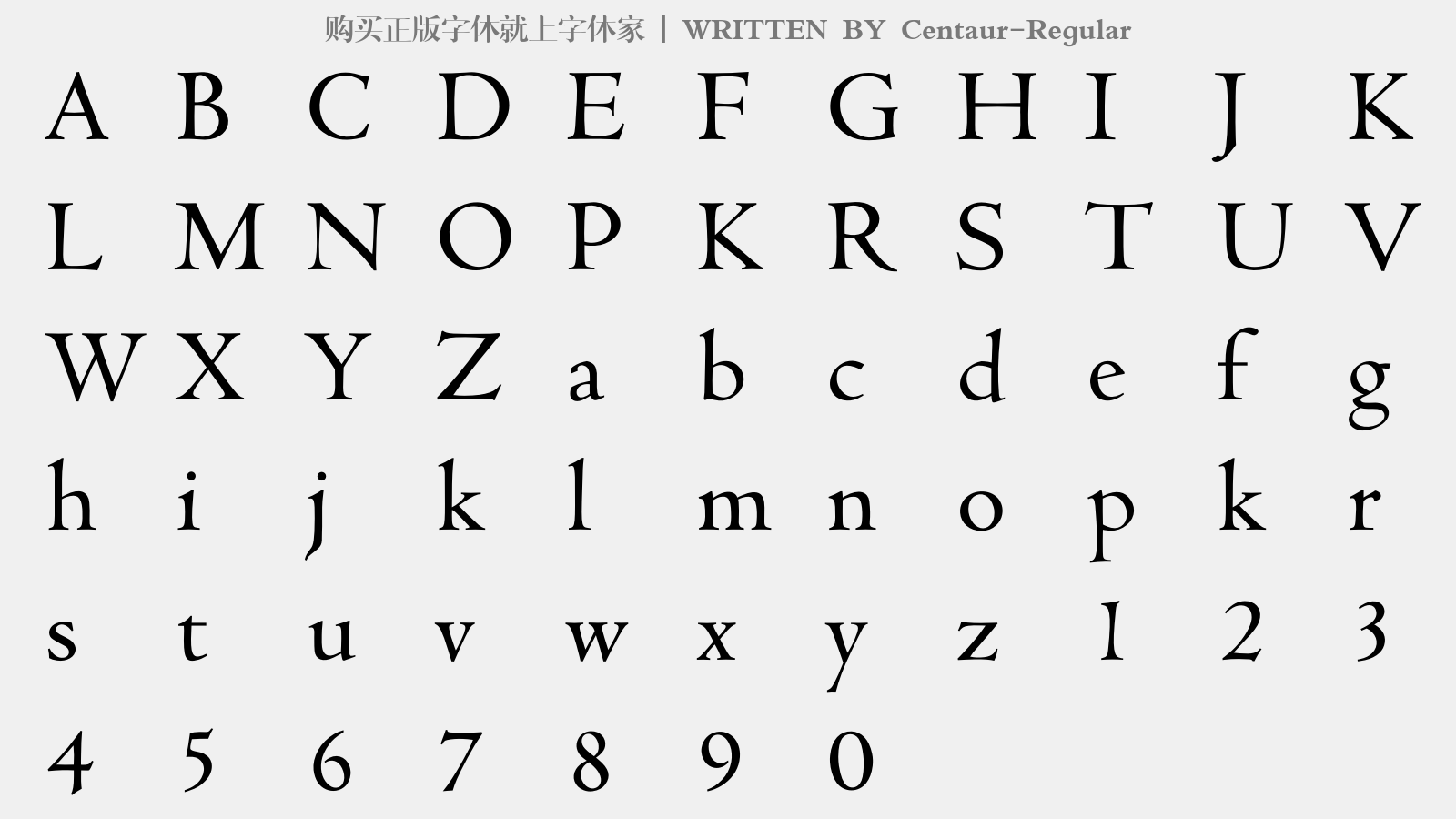 centaur-regular免费字体下载 - 英文字体免费下载尽在字体家