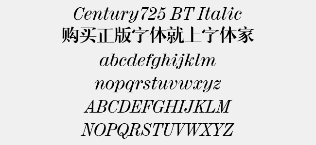 Century725 BT Italic