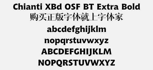 Chianti XBd OSF BT Extra Bold