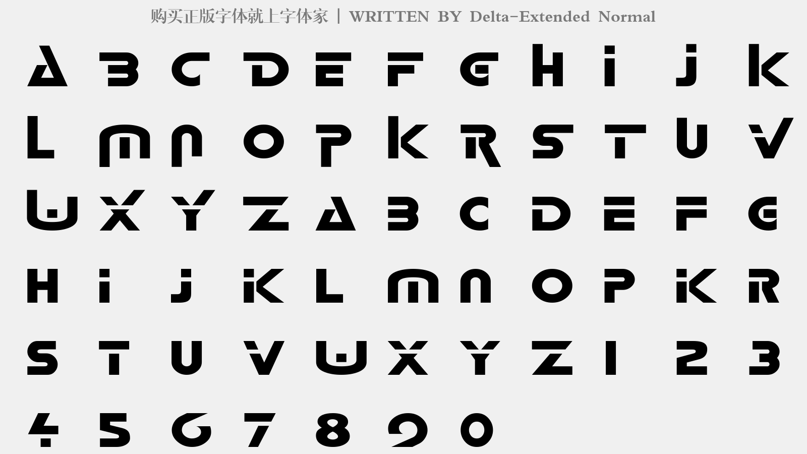 Delta-Extended Normal免费字体下载 - 英文字体免费下载尽在字体家
