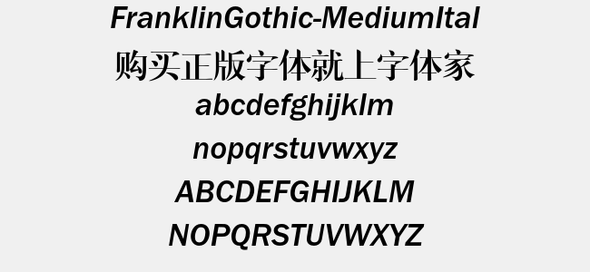 FranklinGothic-MediumItal