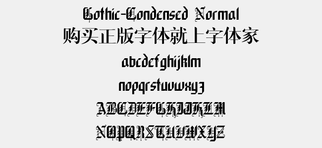 Gothic-Condensed Normal