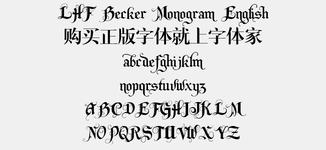 LHF Becker Monogram English