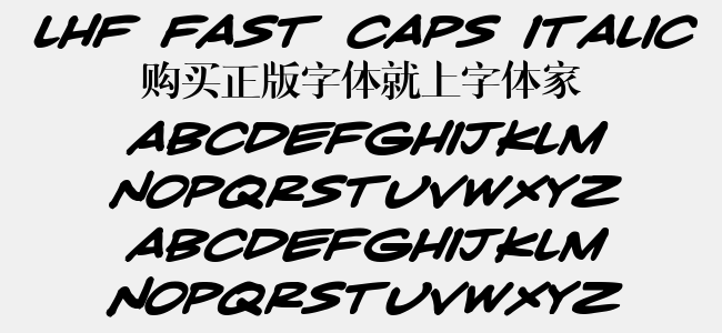 LHF Fast Caps Italic