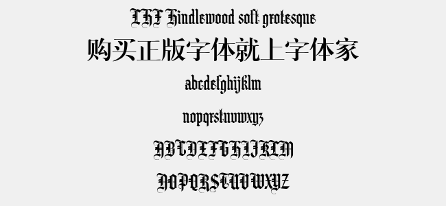 LHF Hindlewood soft grotesque
