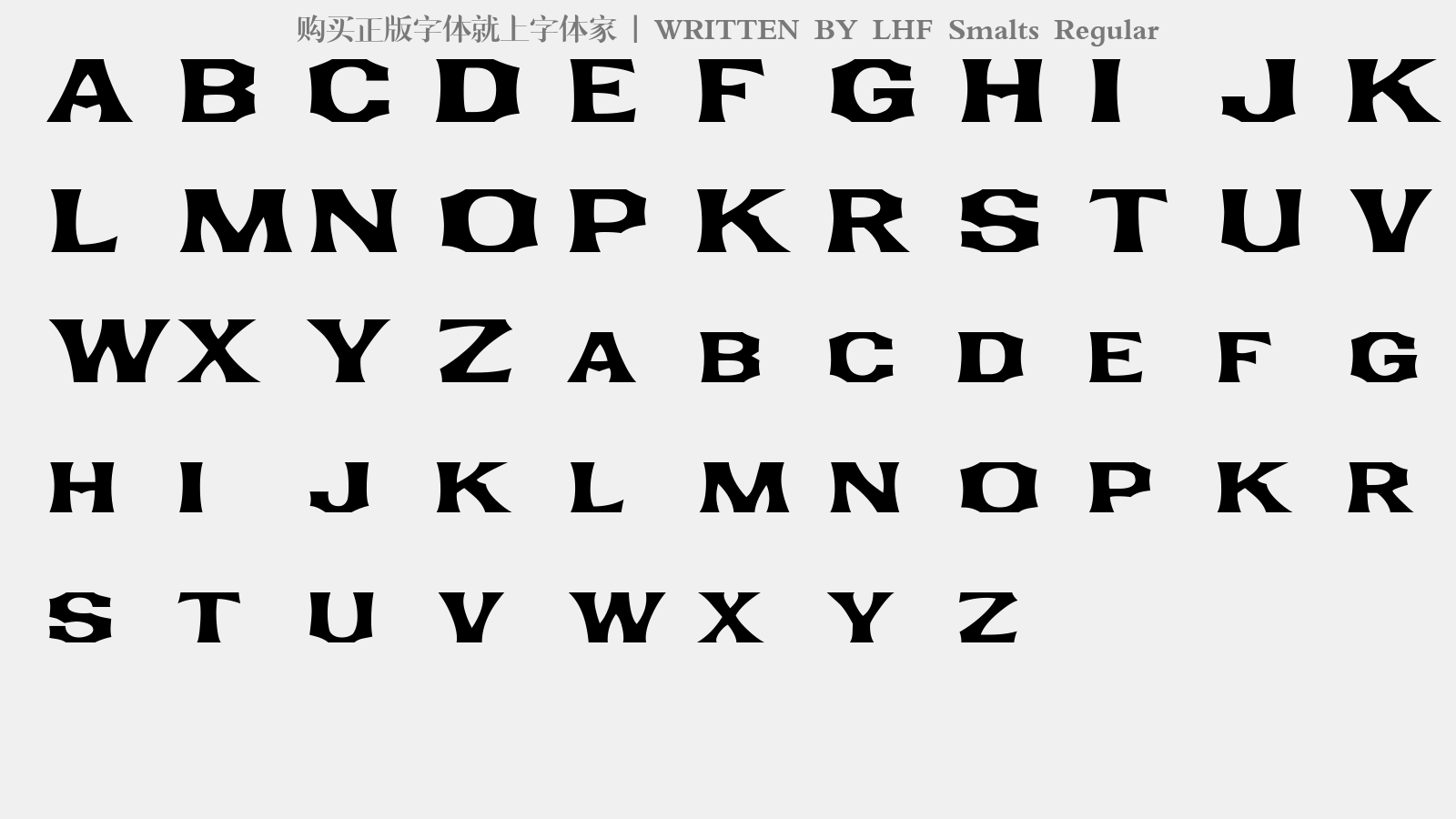lhf smalts regular - 大写字母/小写字母/数字