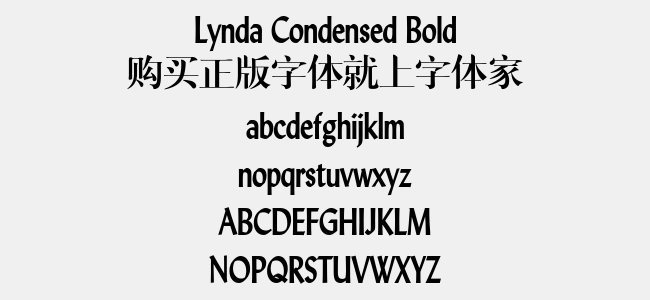 Lynda Condensed Bold