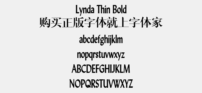 Lynda Thin Bold
