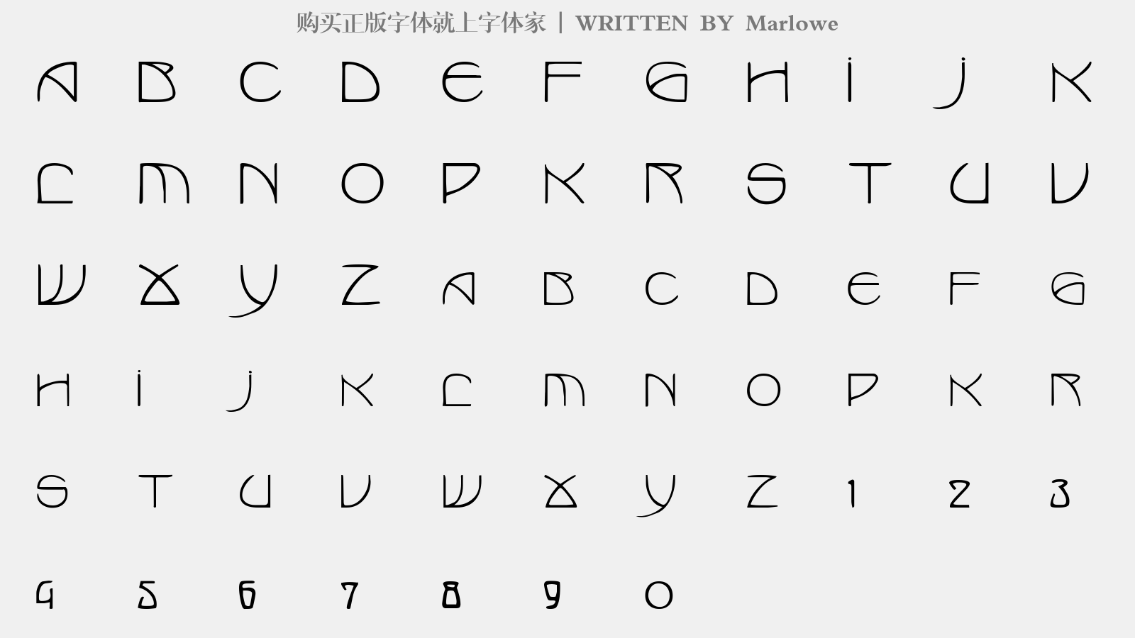 Marlowe - 大写字母/小写字母/数字