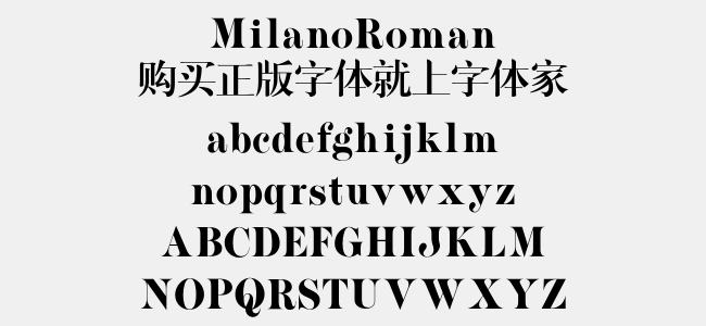 milanoroman免費字體下載 - 英文字體免費下載盡在字體家