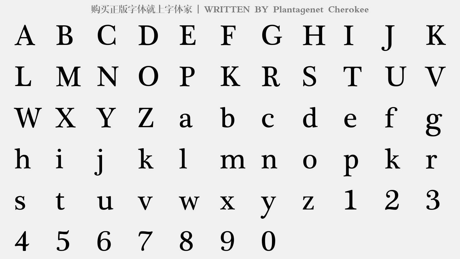 Cherokee免费字体下载 英文字体免费下载尽在字体家