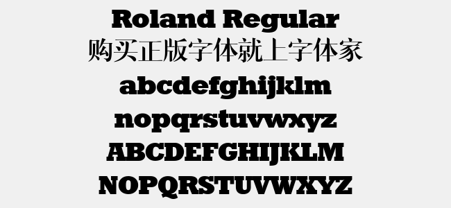 Roland Regular免费字体下载 - 英文字体免费下载尽在字体家