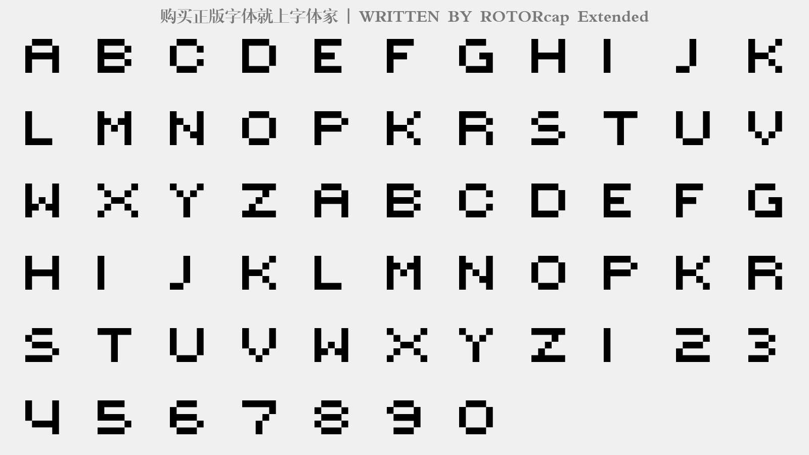 ROTORcap Extended - 大写字母/小写字母/数字