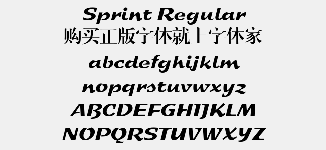 Sprint Regular免费字体下载 英文字体免费下载尽在字体家