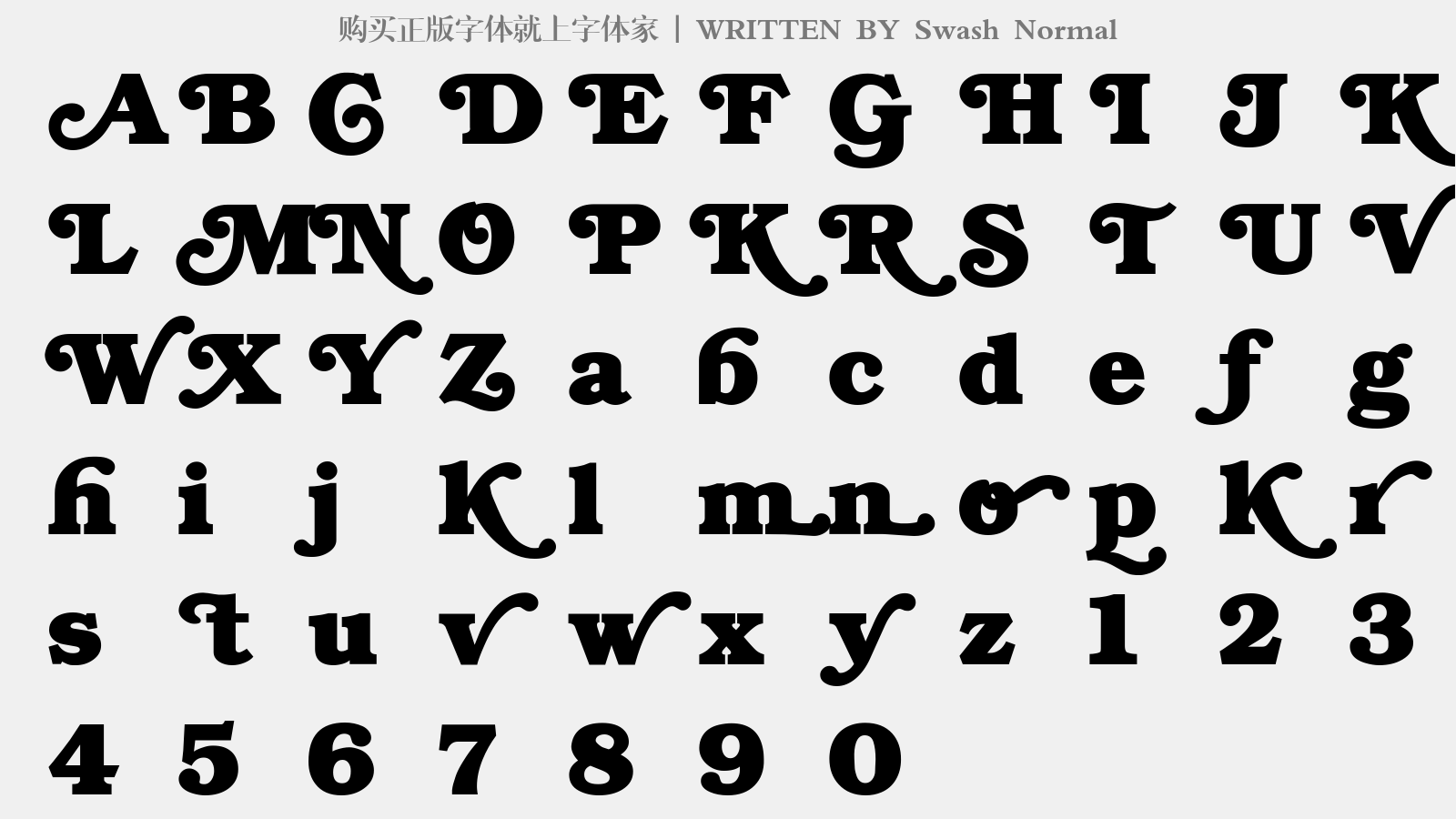 swash normal免费字体下载 - 英文字体免费下载尽在字体家