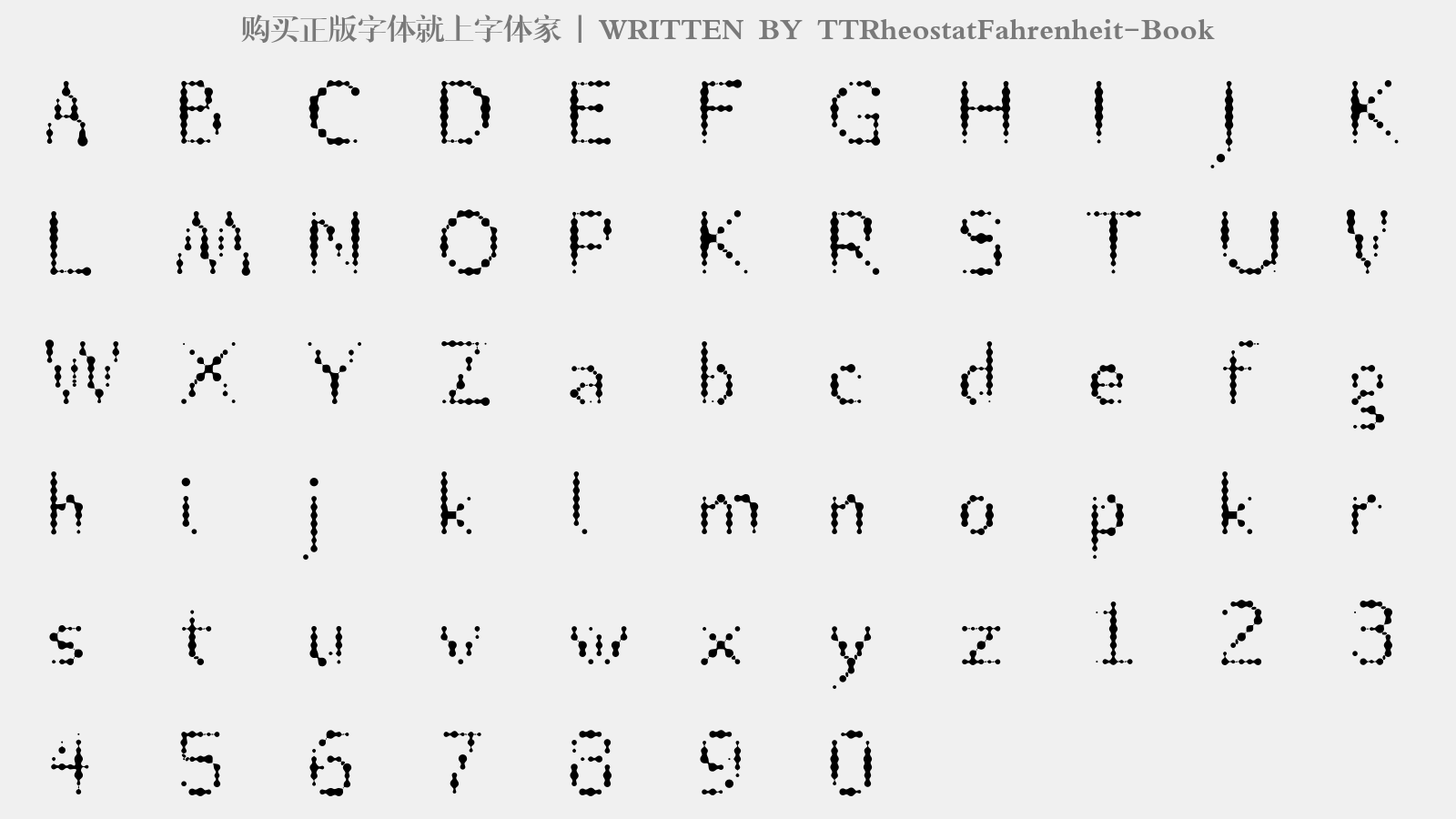 ttrheostatfahrenheit-book - 大写字母/小写字母/数字