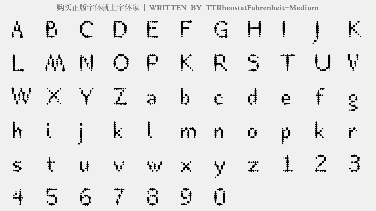 TTRheostatFahrenheit-Medium - 大写字母/小写字母/数字