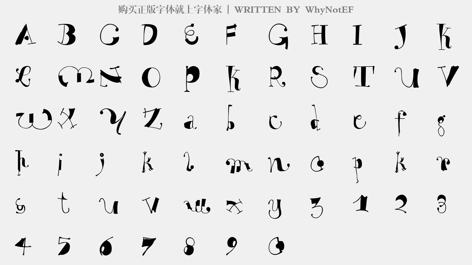 whynotef - 大写字母/小写字母/数字