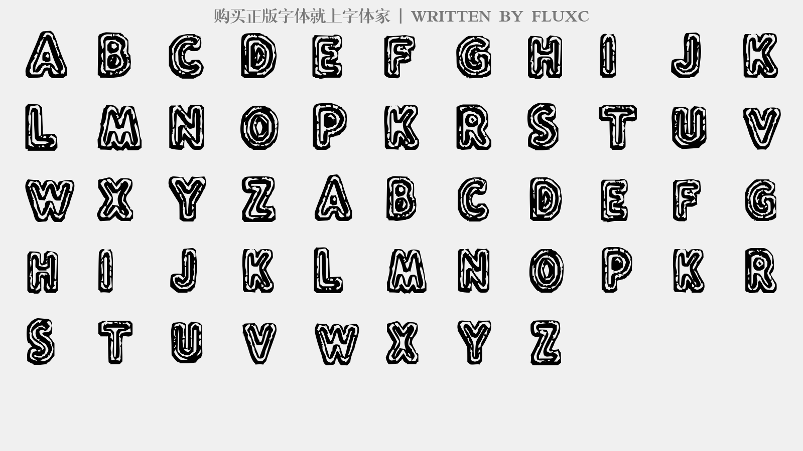 FLUXC - 大写字母/小写字母/数字