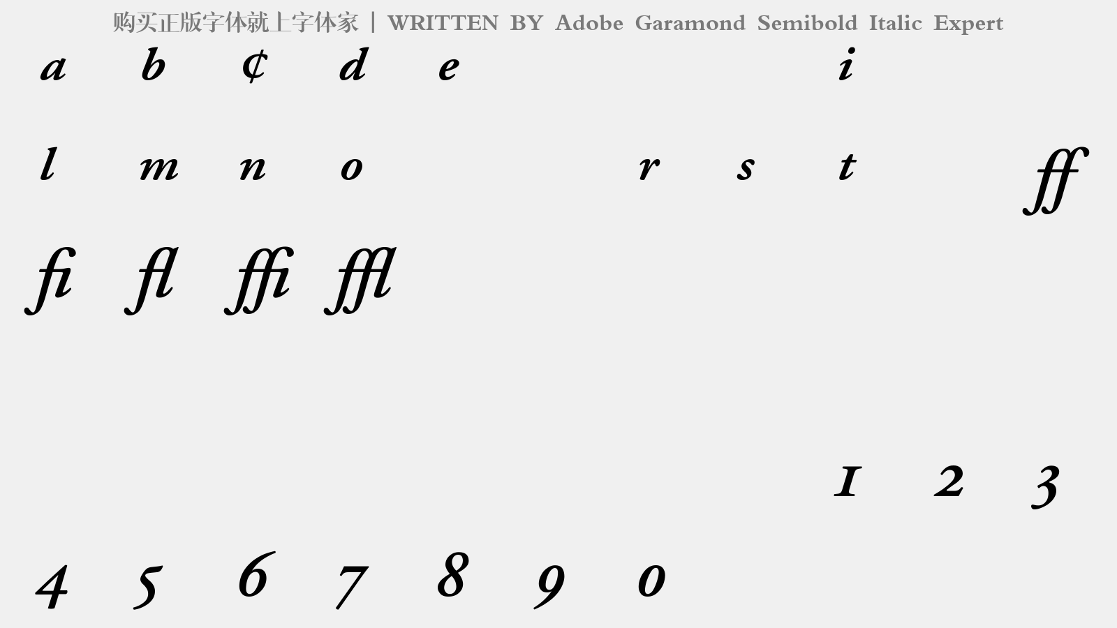 Adobe Garamond Semibold Italic Expert?????????????????? ???????????????????????????????????????