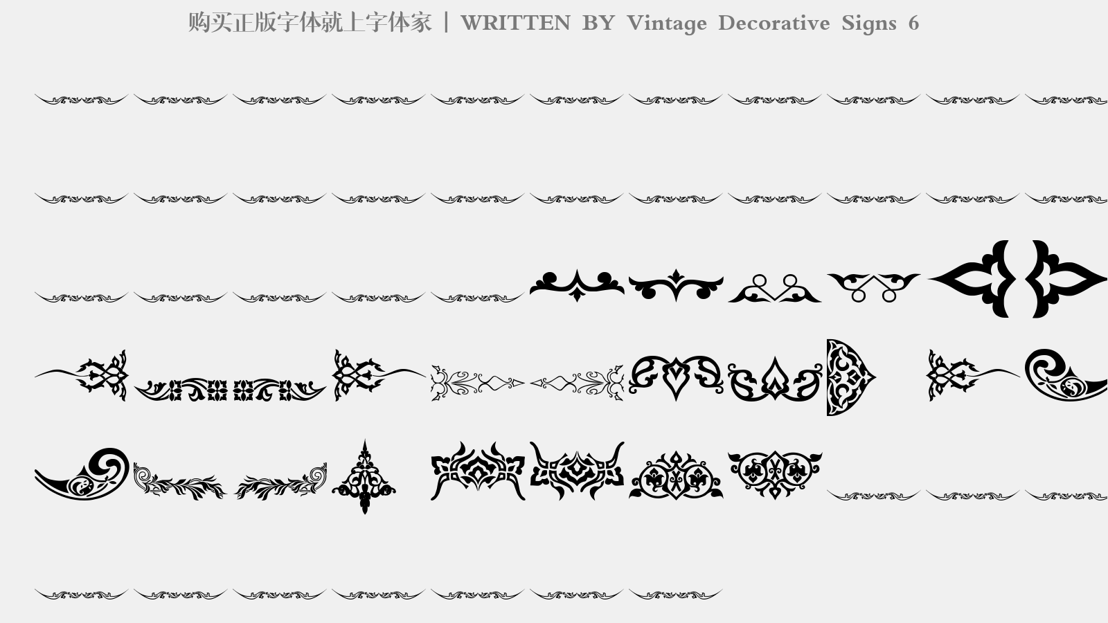 Vintage Decorative Signs 6免费字体下载 图形字体免费下载尽在字体家