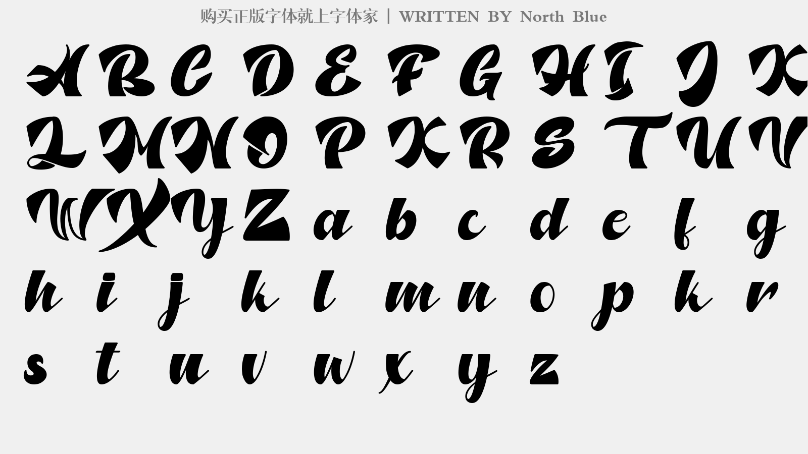 North Blue免费字体下载 - 英文字体免费下载尽在字体家
