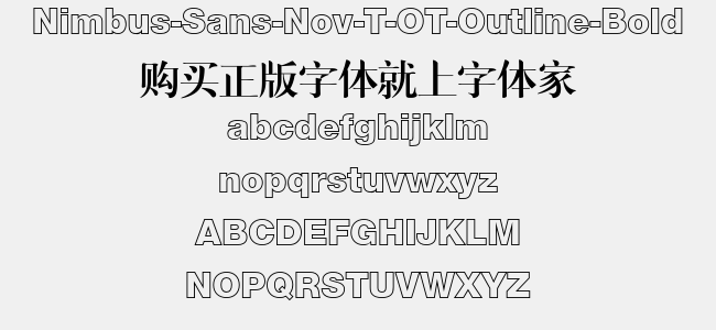 Nimbus-Sans-Nov-T-OT-Outline-Bold