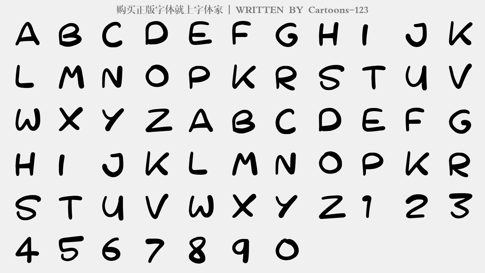 cartoons-123免费字体下载 - 英文字体免费下载尽在字体家