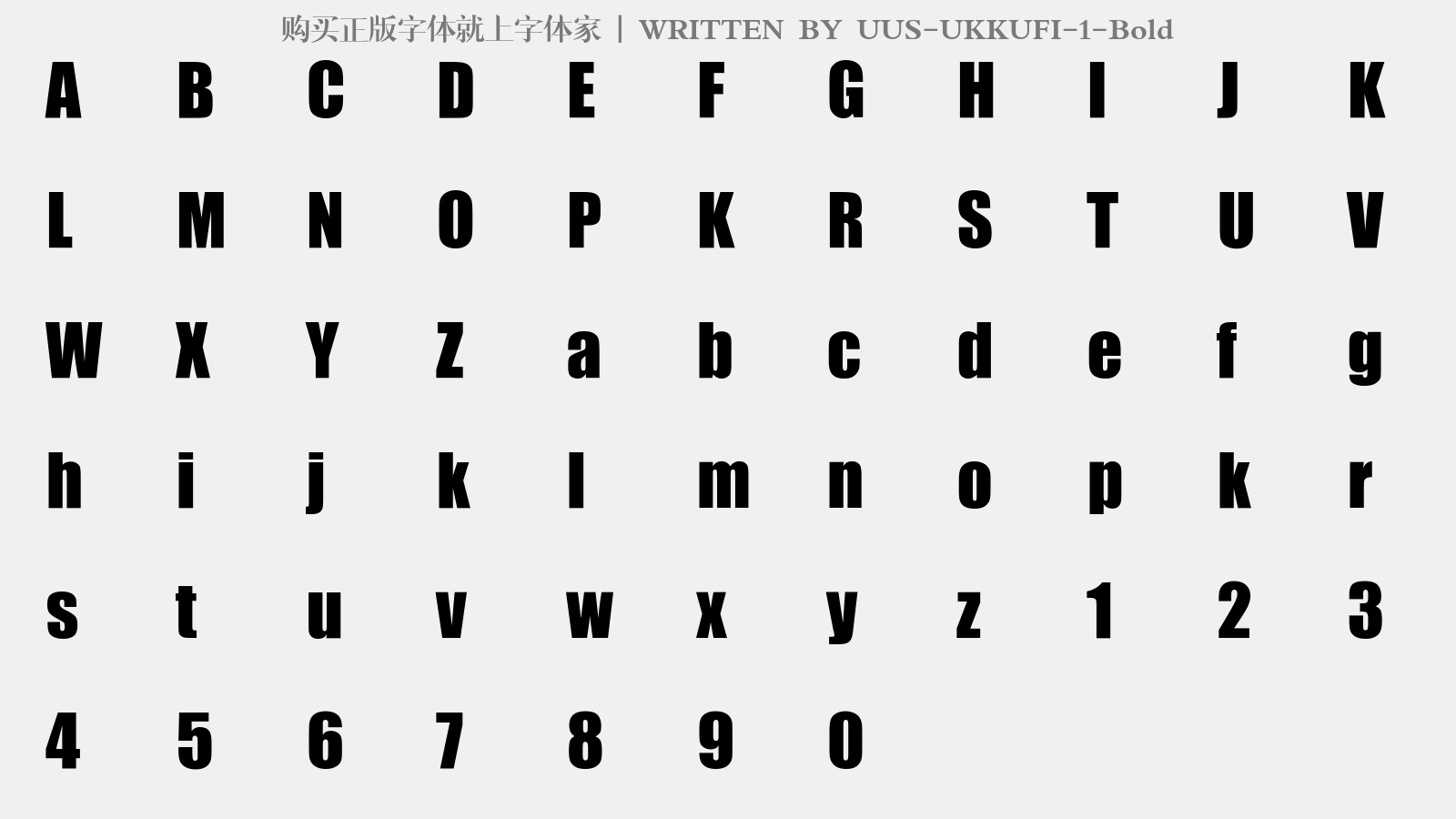 UUS-UKKUFI-1-Bold免费字体下载 - 英文字体免费下载尽在字体家