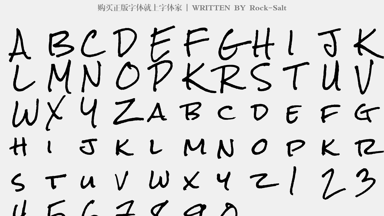 RockSalt免费字体下载 英文字体免费下载尽在字体家