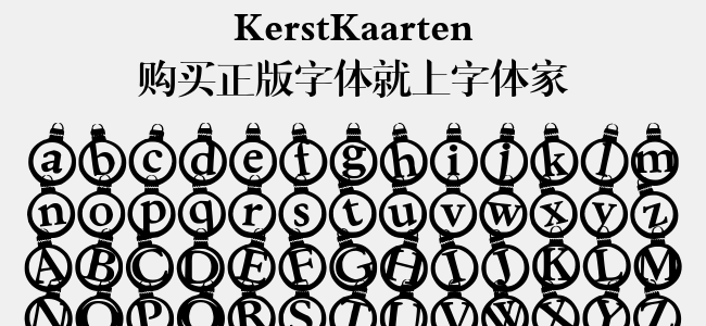 kerstkaarten免费字体下载 - 英文字体免费下载尽在字体家