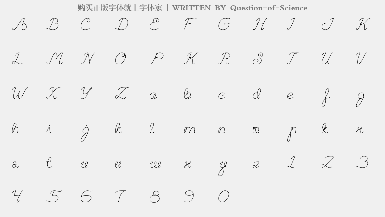 Question-of-Science免费字体下载 - 英文字体免费下载尽在字体家